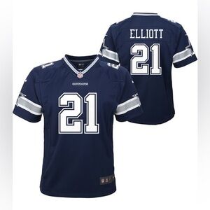 Nike Dallas Cowboys #21 Ezekiel Elliot Boy’s XXL Navy Game Day Football Jersey